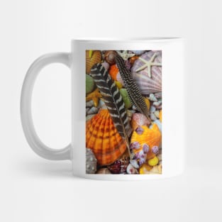 Feathers And Seashells Mug